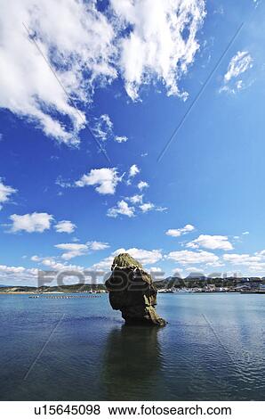 Stock Photo - Rock Formation in Ocean. Fotosearch