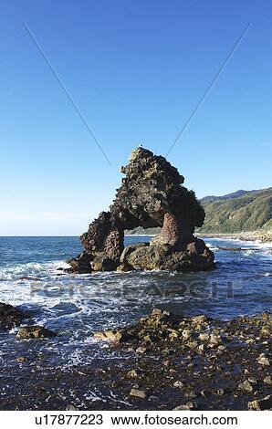 Stock Image - Rock Formation Madoiva (Window Rock). Fotosearch