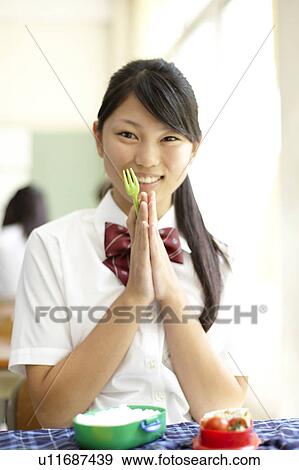 School Student Having Lunch View Large Photo Image Stock Photo - School Student Having Lunch. Fotosearch
