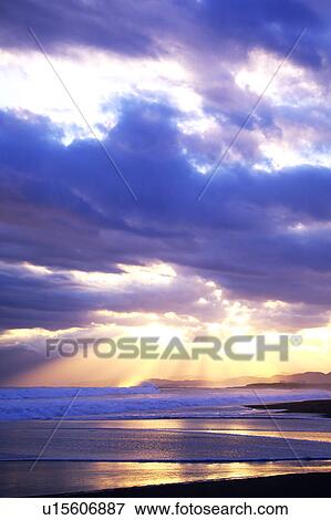 Sea at Dusk View Large Photo Image Stock Photo - Sea at Dusk. Fotosearch