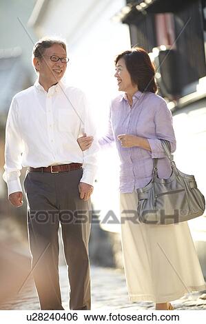 Senior Couple Arm in Arm View Large Photo Image Stock Photograph - Senior Couple Arm in Arm. Fotosearch