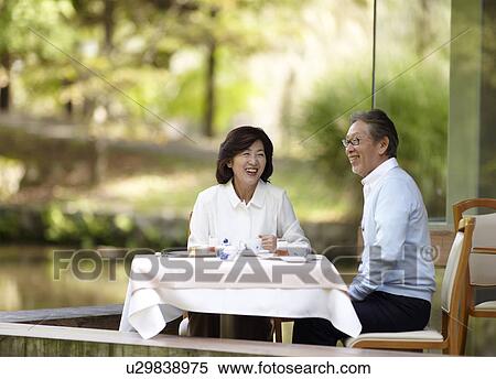 Senior Couple Having Afternoon Tea View Large Photo Image Stock Photography - Senior Couple Having Afternoon Tea. Fotosearch