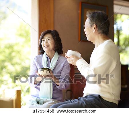 Senior Couple Having Tea View Large Photo Image Stock Photo - Senior Couple Having Tea. Fotosearch