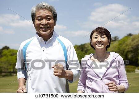 Senior Couple Jogging View Large Photo Image Stock Image - Senior Couple Jogging. Fotosearch