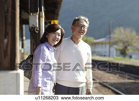 Senior Couple on Platform View Large Photo Image Stock Image - Senior Couple on Platform. Fotosearch