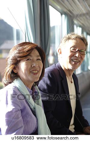 Senior Couple on Train View Large Photo Image Stock Image - Senior Couple on Train. Fotosearch