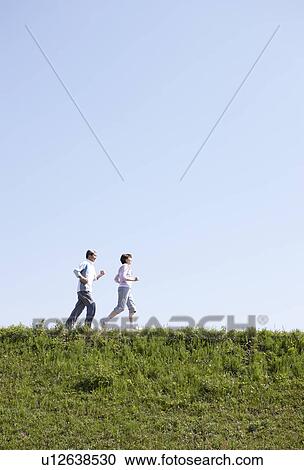 Senior Couple Running View Large Photo Image Stock Image - Senior Couple Running. Fotosearch