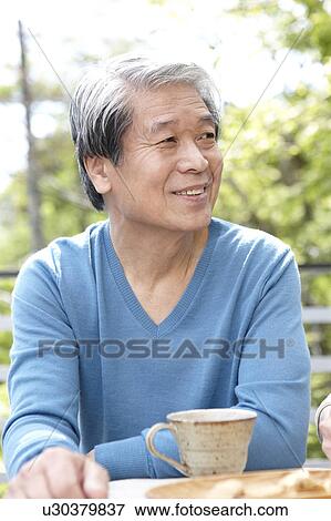 Senior Man Having Tea View Large Photo Image Stock Photo - Senior Man Having Tea. Fotosearch