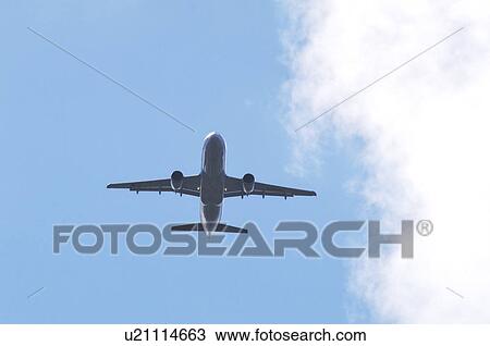 Single Airplane View Large Photo Image Stock Image - Single Airplane. Fotosearch