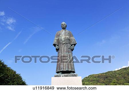 Stock Photo - Statue of Manjiro Nakahama. Fotosearch