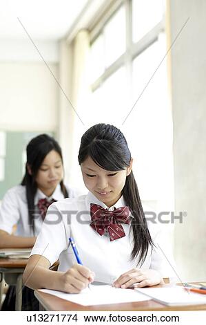 Teenage Girl in Classroom View Large Photo Image Picture - Teenage Girl in Classroom. Fotosearch