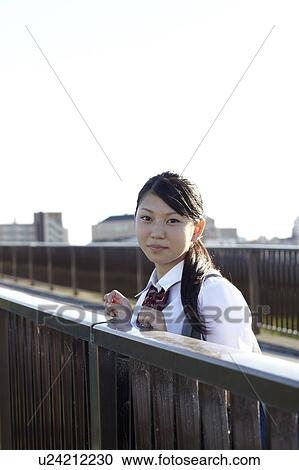 Stock Image - Teenage Schoolgirl. Fotosearch