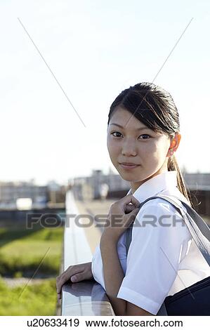 Teenage Schoolgirl View Large Photo Image Stock Photo - Teenage Schoolgirl. Fotosearch
