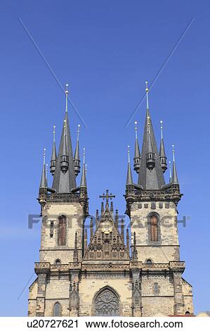 Tyn Church, Prague, Czech Republic View Large Photo Image Stock Image - Tyn Church, Prague, Czech Republic. Fotosearch