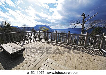 Uramashu Observatory and Lake Mashu View Large Photo Image Stock Photography - Uramashu Observatory and Lake Mashu. Fotosearch