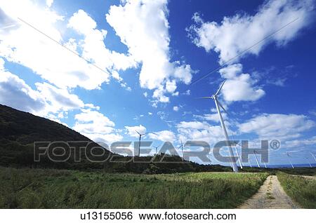 Wind farm View Large Photo Image Stock Photograph - Wind farm. Fotosearch