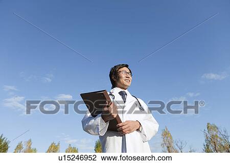 Stock Image - Young Male Doctor. Fotosearch