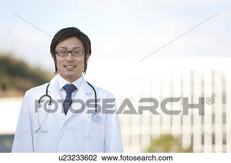 Stock Image - Young Male Doctor. Fotosearch