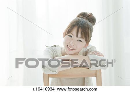 Young Woman Looking Up View Large Photo Image Picture - Young Woman Looking Up. Fotosearch