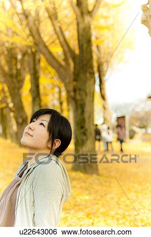 Young woman sitting on park bench View Large Photo Image Stock Photograph - Young woman sitting on park bench. Fotosearch