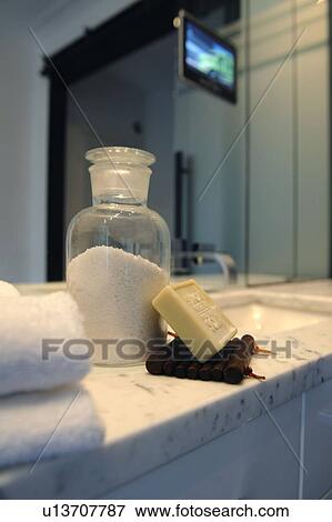 Accessories in bathroom View Large Photo Image Stock Photo - Accessories in bathroom. Fotosearch