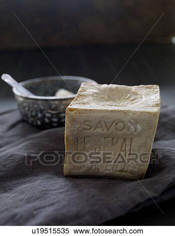 Stock Photography - Bar of soap and bowl. Fotosearch