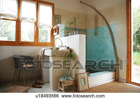 Bathroom with shower View Large Photo Image Stock Photograph - Bathroom with shower. Fotosearch