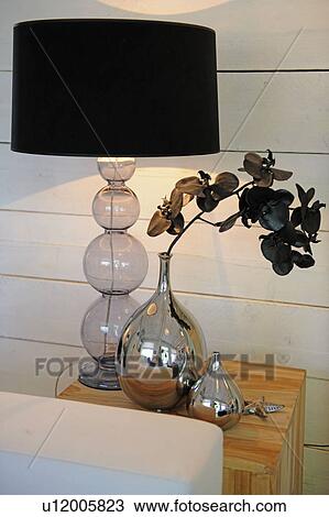 Bedside lamp and dried flower View Large Photo Image Stock Image - Bedside lamp and dried flower. Fotosearch