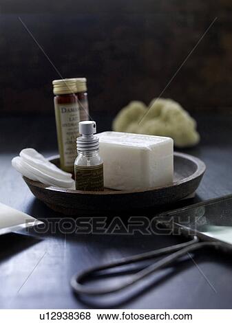 Bowl with beauty products View Large Photo Image Stock Photo - Bowl with beauty products. Fotosearch