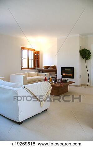 Bright living room View Large Photo Image Stock Photo - Bright living room. Fotosearch