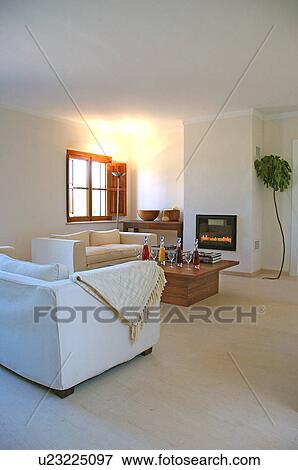 Stock Photo - Bright living room. Fotosearch