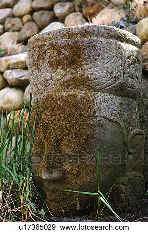 Buddha statue made of stone in garden View Large Photo Image Stock Photo - Buddha statue made of stone in garden. Fotosearch