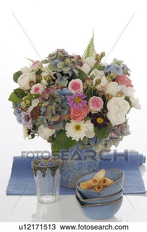Stock Image - Bunch of summer flowers. Fotosearch