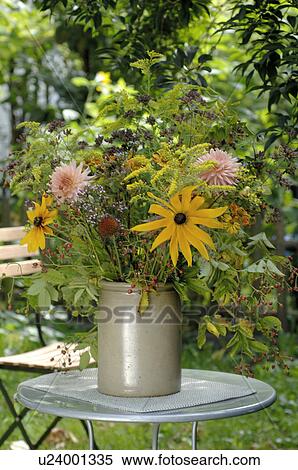 Stock Photography - Bunch of summer flowers. Fotosearch