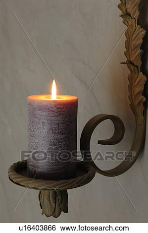 Burning candle View Large Photo Image Stock Photograph - Burning candle. Fotosearch