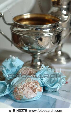 Candies and silver bowl View Large Photo Image Stock Photograph - Candies and silver bowl. Fotosearch