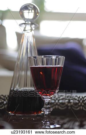 Carafe and glass with red wine View Large Photo Image Stock Image - Carafe and glass with red wine. Fotosearch