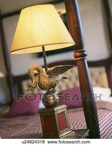 Stock Photo - Central Europe, Animal Likeness, Bird, Bedroom, Bed, Close Up, Animal. Fotosearch