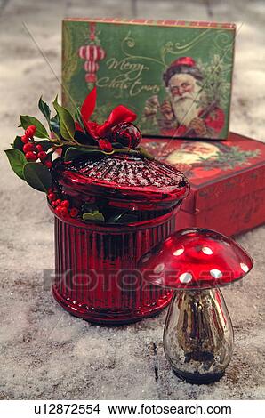 Christmas decoration with fly agaric View Large Photo Image Picture - Christmas decoration with fly agaric. Fotosearch