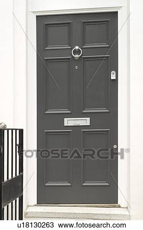Closed front door View Large Photo Image Stock Image - Closed front door. Fotosearch