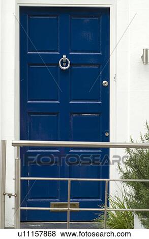 Stock Photo - Closed front door. Fotosearch