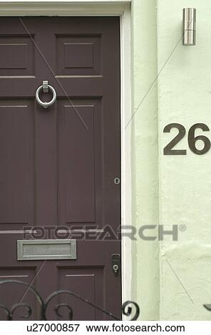 Closed front door View Large Photo Image Stock Photo - Closed front door. Fotosearch