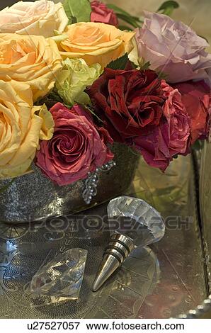 Stock Photo - Colorful bunch of roses. Fotosearch