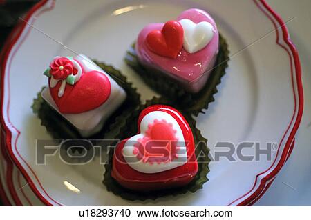 Stock Image - Confectionary for Valentines Day. Fotosearch