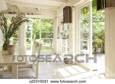 Conservatory of a country house View Large Photo Image Stock Image - Conservatory of a country house. Fotosearch