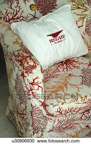 Cushion on armchair View Large Photo Image Stock Image - Cushion on armchair. Fotosearch