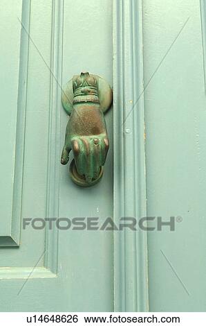 Stock Photograph - Decorative door knocker. Fotosearch