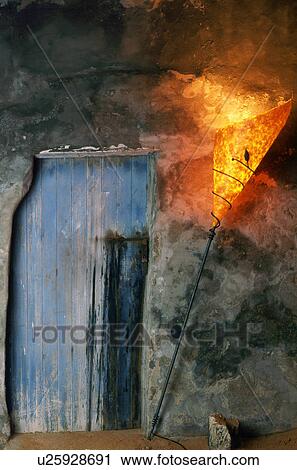 Decorative door with lamp View Large Photo Image Stock Image - Decorative door with lamp. Fotosearch