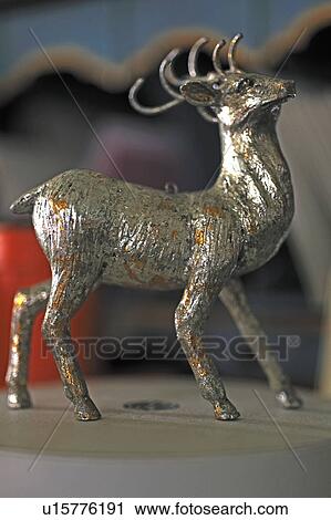 Stock Image - Deer figurine. Fotosearch