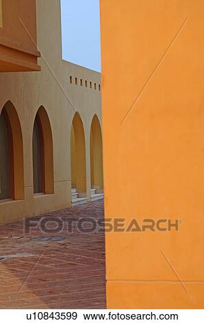 Stock Photo - Detail of a house and walkway. Fotosearch